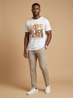 Dope Black Father: Tribal Pattern Empowerment Graphic T-Shirt - RootednLoud
