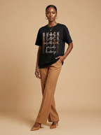 Black Love Joy Excellence Pride History: Melanin Shades Graphic T-Shirt - RootednLoud