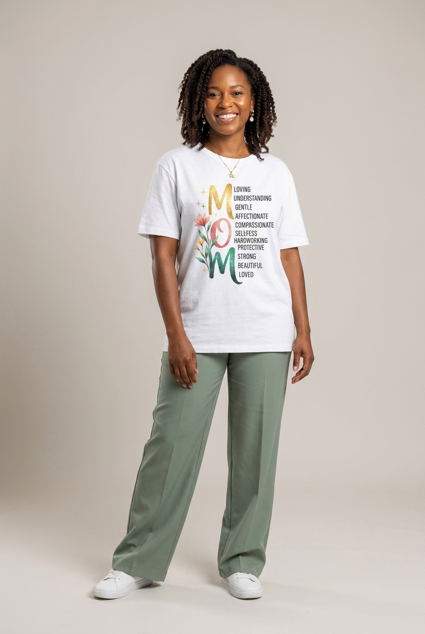 Black Mom Excellence: The Heart of the Family Graphic T-Shirt - RootednLoud