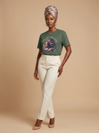 Wrapped In Satin Wrapped In Peace: Soft Life Empowerment Graphic T-Shirt - RootednLoud