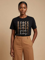 Black Love Joy Excellence Pride History: Melanin Shades Graphic T-Shirt - RootednLoud