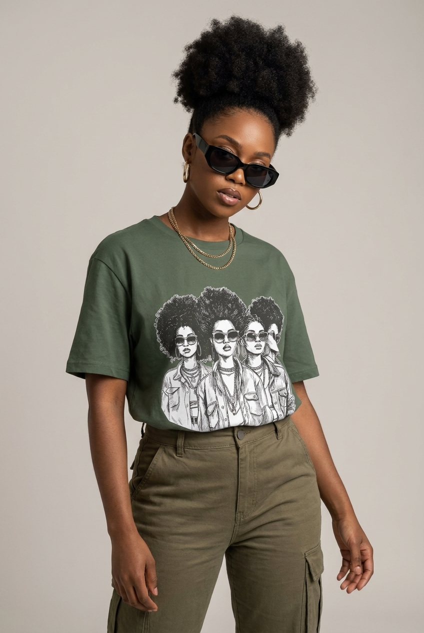 Black Girl Magic: The Ultimate Squad Goals Graphic T-Shirt - RootednLoud