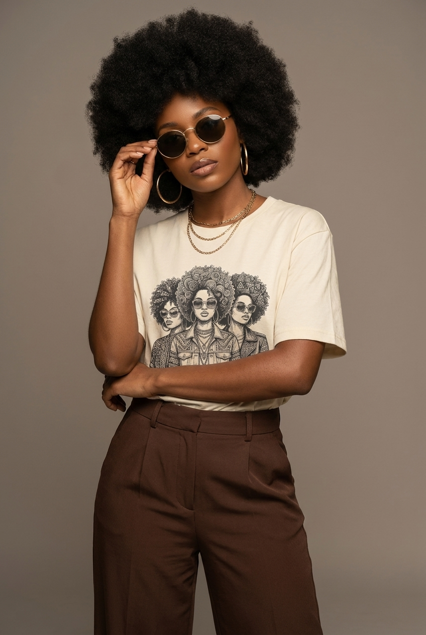 Tribal Soul: Black Girl Magic Squad Graphic T-Shirt - RootednLoud