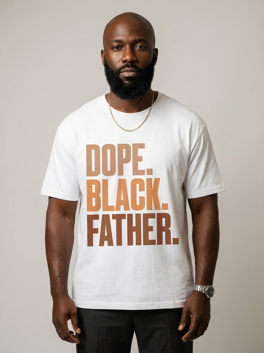 Dope Black Father Graphic T-Shirt - RootednLoud