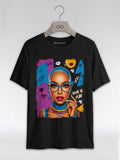 Rise & Slay: 90s Retro Pop Art Black Queen Graphic T-Shirt - RootednLoud