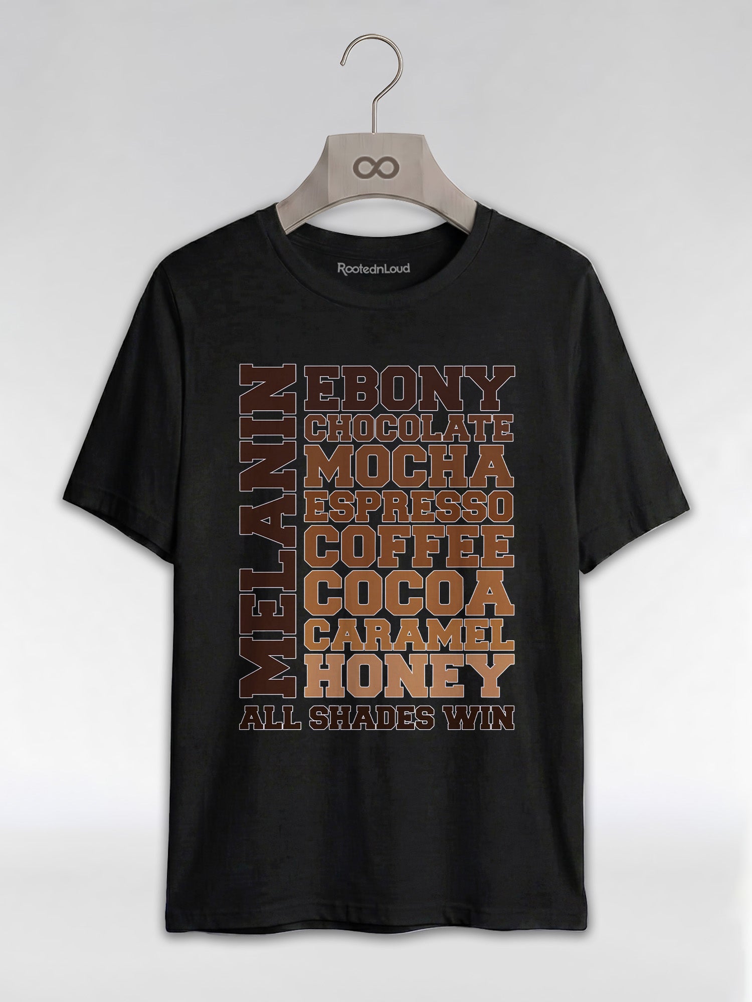 Melanin All Shades Win - Black Queen Graphic T-Shirt - RootednLoud