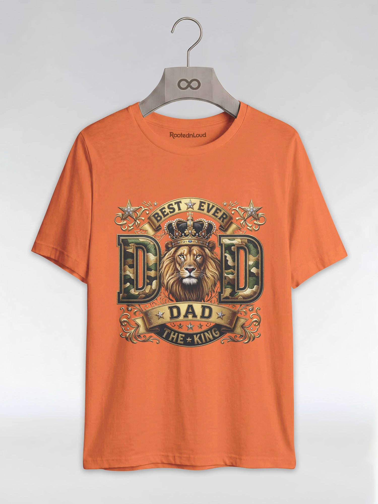 Best Ever Black Dad: Lion King Crown Graphic T-Shirt - RootednLoud