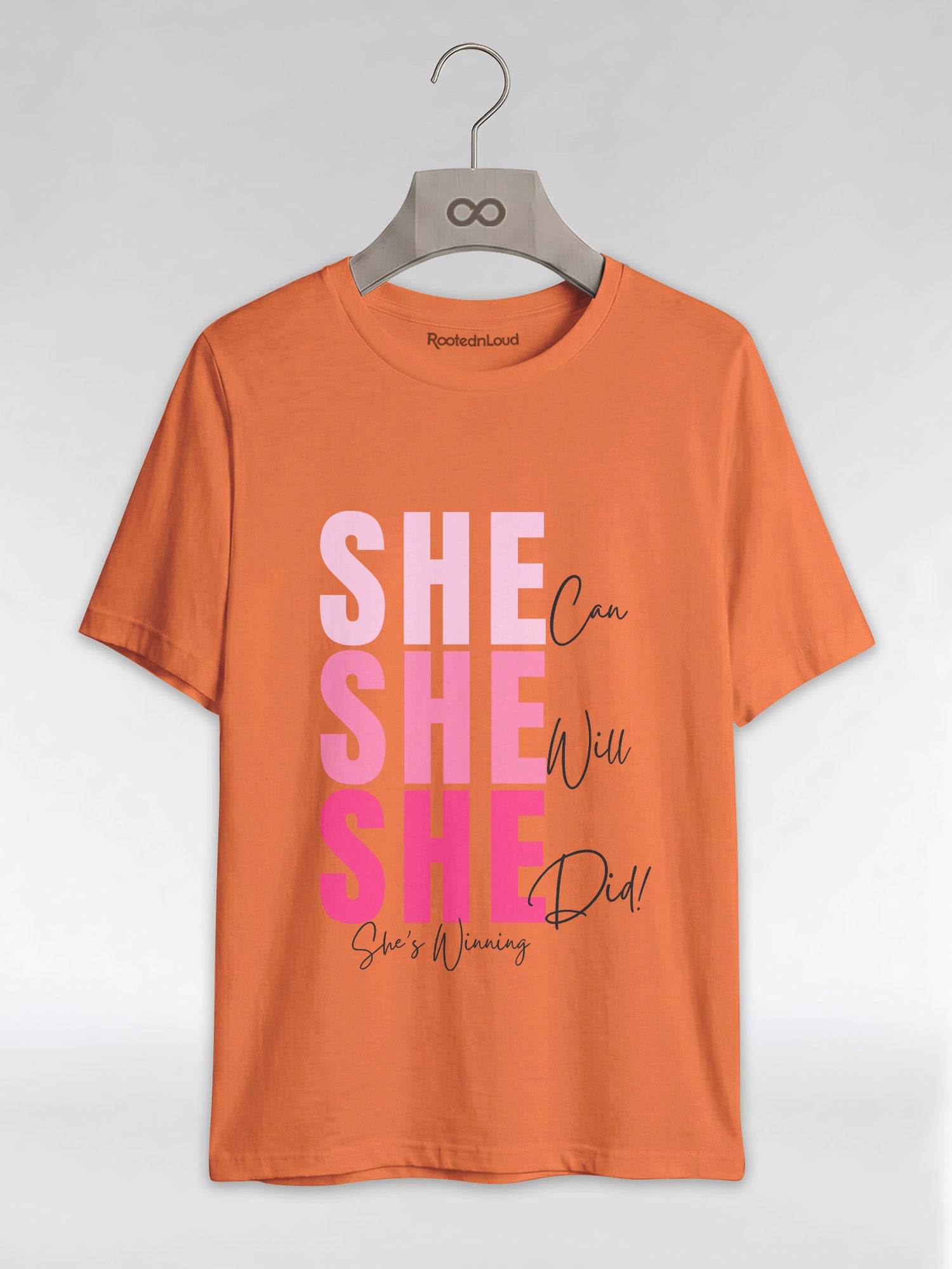 She Can, She Will, She Did: Black Girl Magic Winning Graphic T-Shirt - RootednLoud