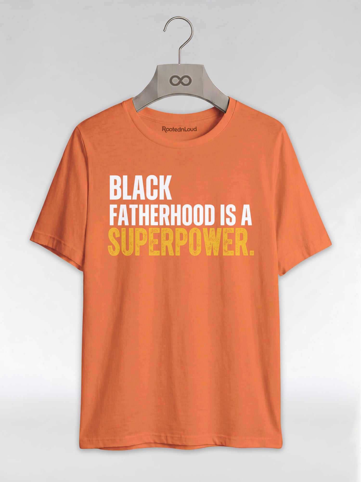 Black Fatherhood Is A Superpower: Proud Black Dad Graphic T-Shirt - RootednLoud