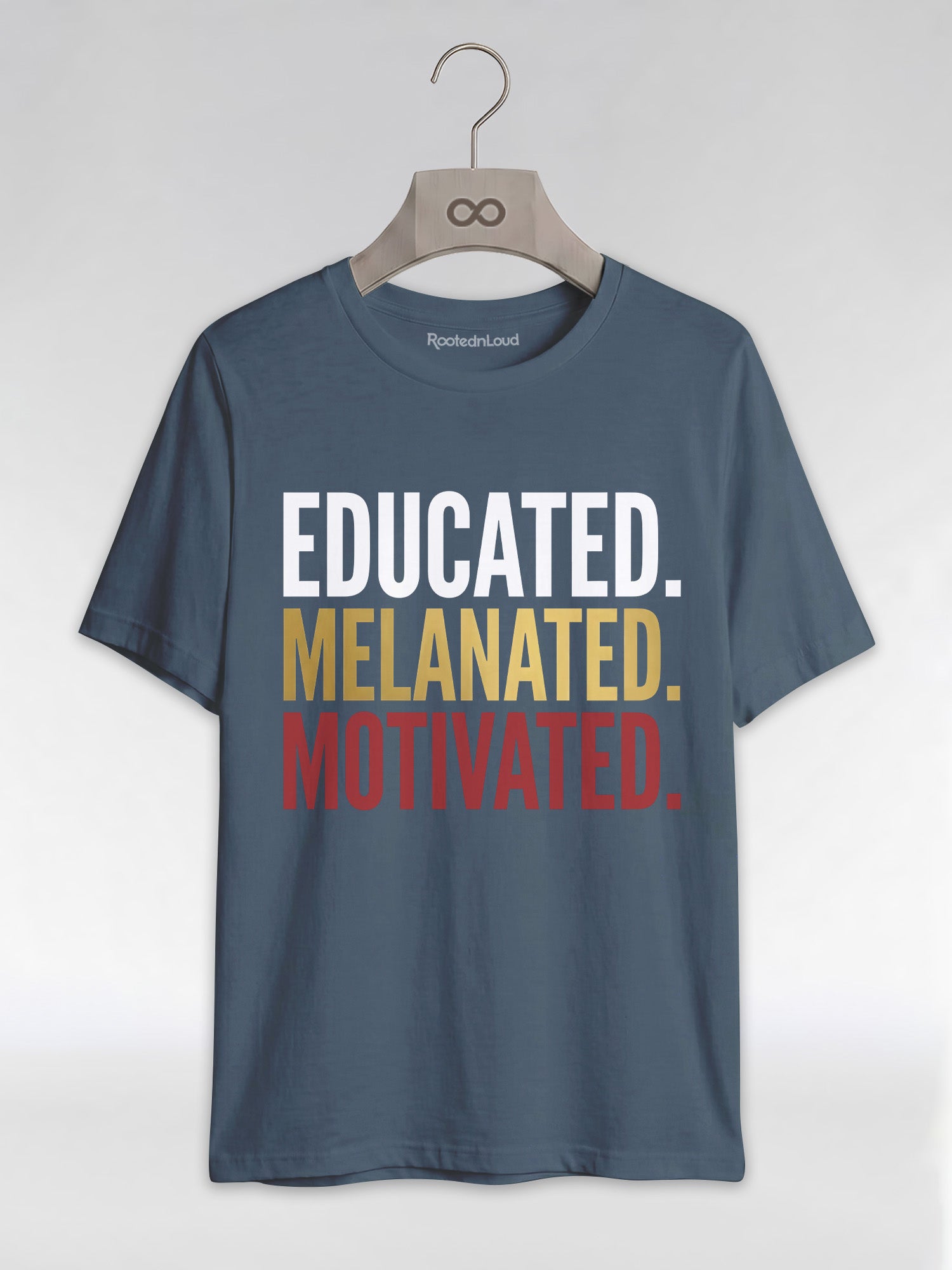 Educated Melanated Motivated: Black Excellence Graphic T-Shirt - RootednLoud