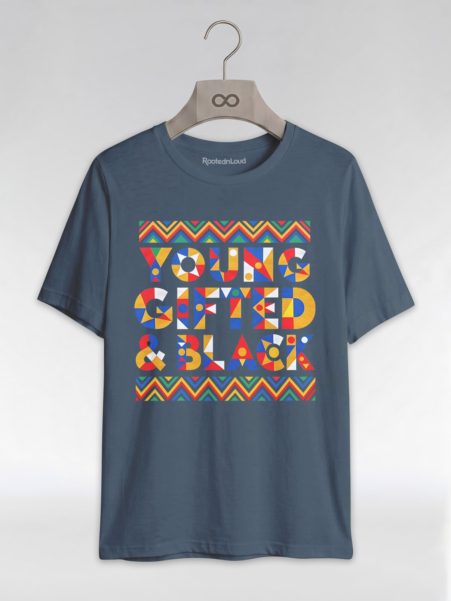 Black Excellence Apparel: Young Gifted and Black Tribal Graphic T-Shirt - RootednLoud