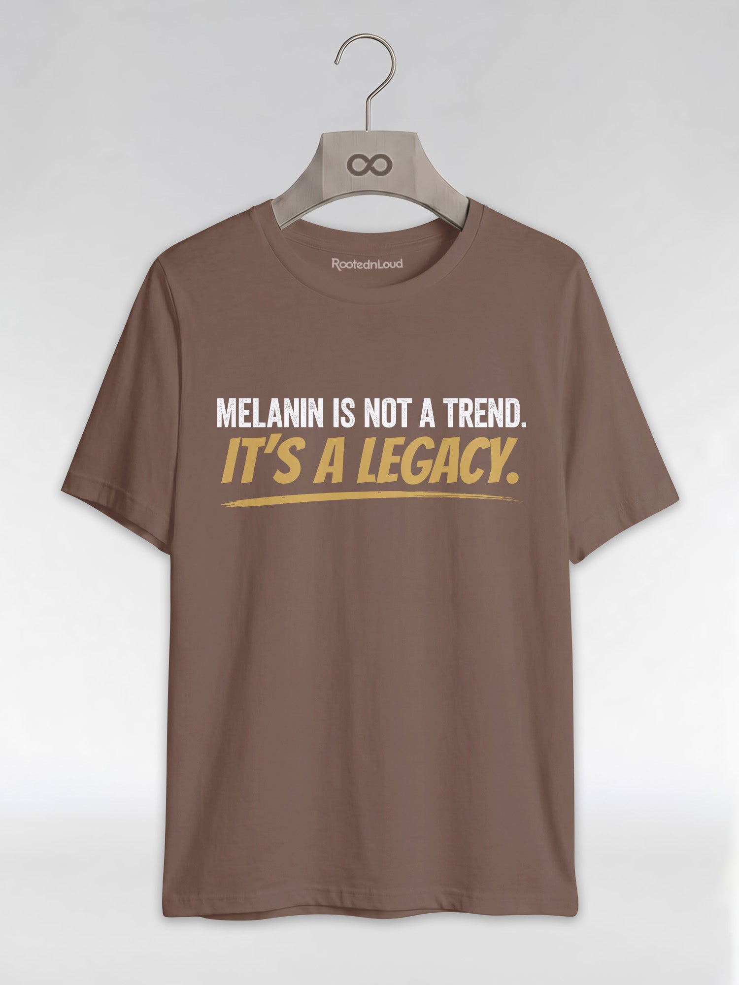 Melanin Is Not A Trend It's A Legacy: Black Pride Empowerment Graphic T-Shirt - RootednLoud