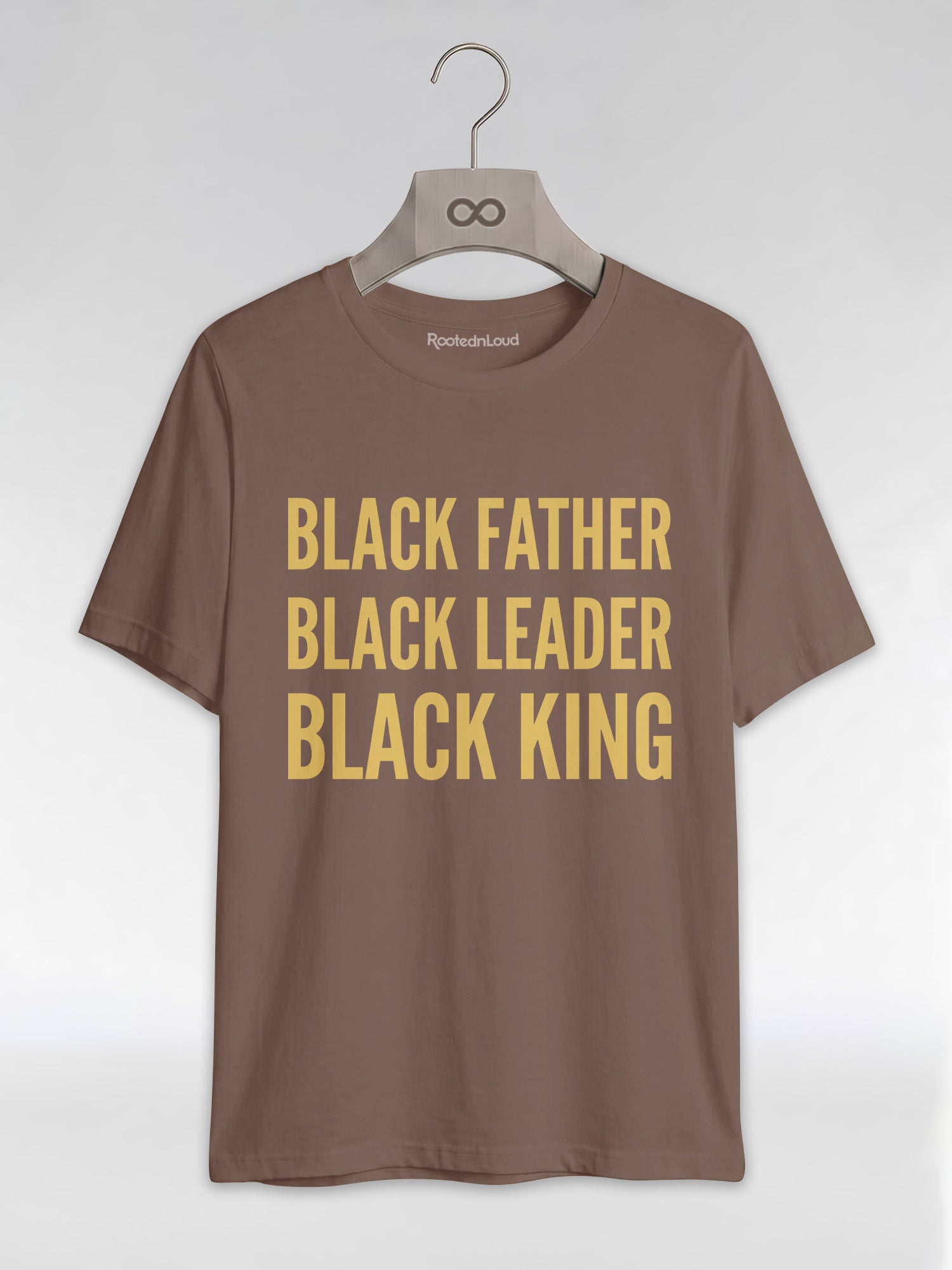 Black Father Black Leader Black King: Proud Dad Graphic T-Shirt - RootednLoud