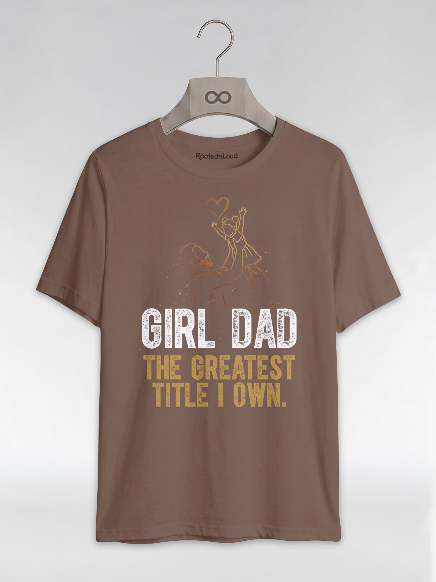 Black Dad & Daughter Bond: The Greatest Title Graphic T-Shirt - RootednLoud