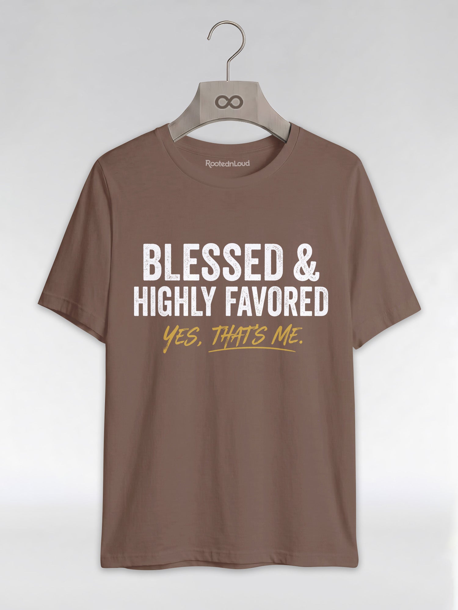 Blessed & Highly Favored: Christian Black Excellence Graphic T-Shirt - RootednLoud