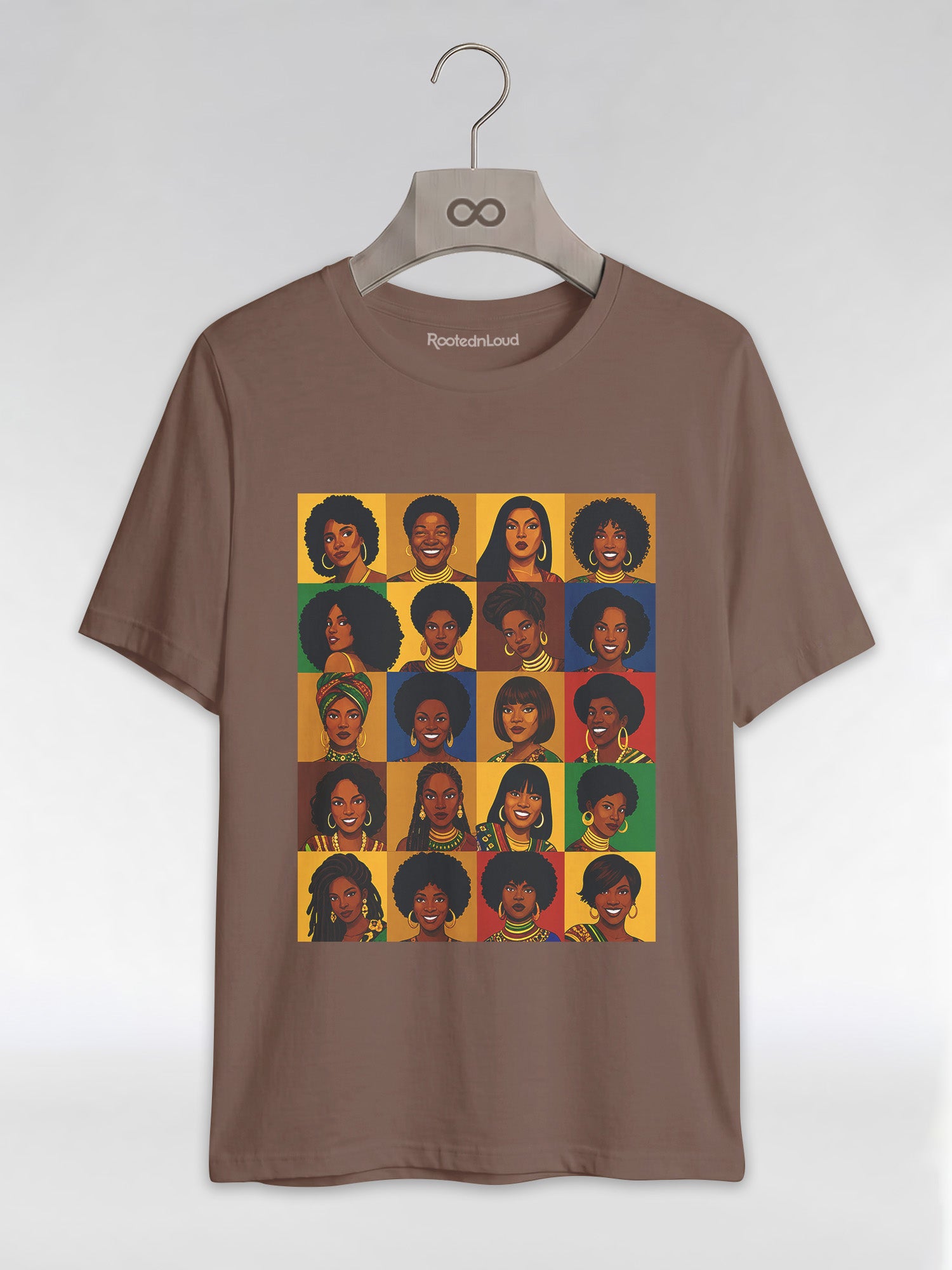Black Queen Collage: A Tribute to Diverse Beauty Graphic T-Shirt - RootednLoud