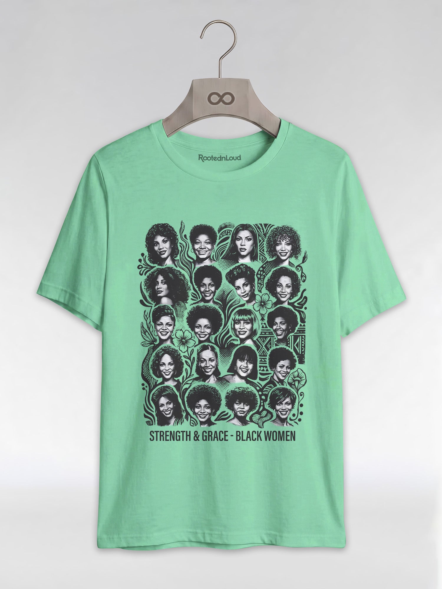 Strength & Grace: Icons of Black Women Empowerment Graphic T-Shirt - RootednLoud