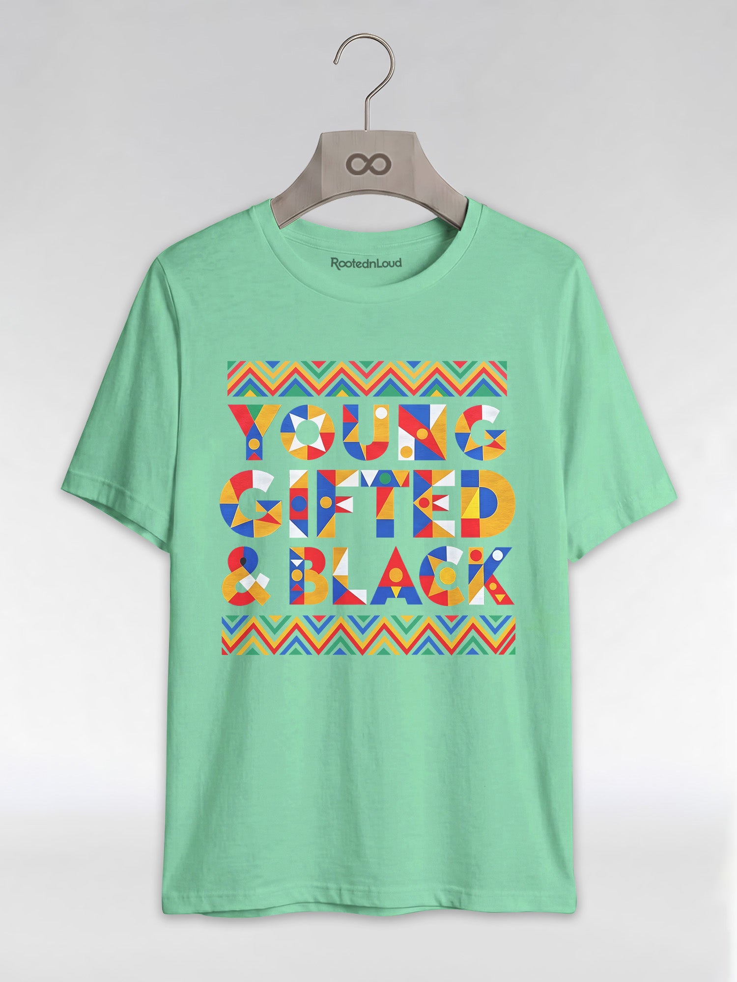 Black Excellence Apparel: Young Gifted and Black Tribal Graphic T-Shirt - RootednLoud