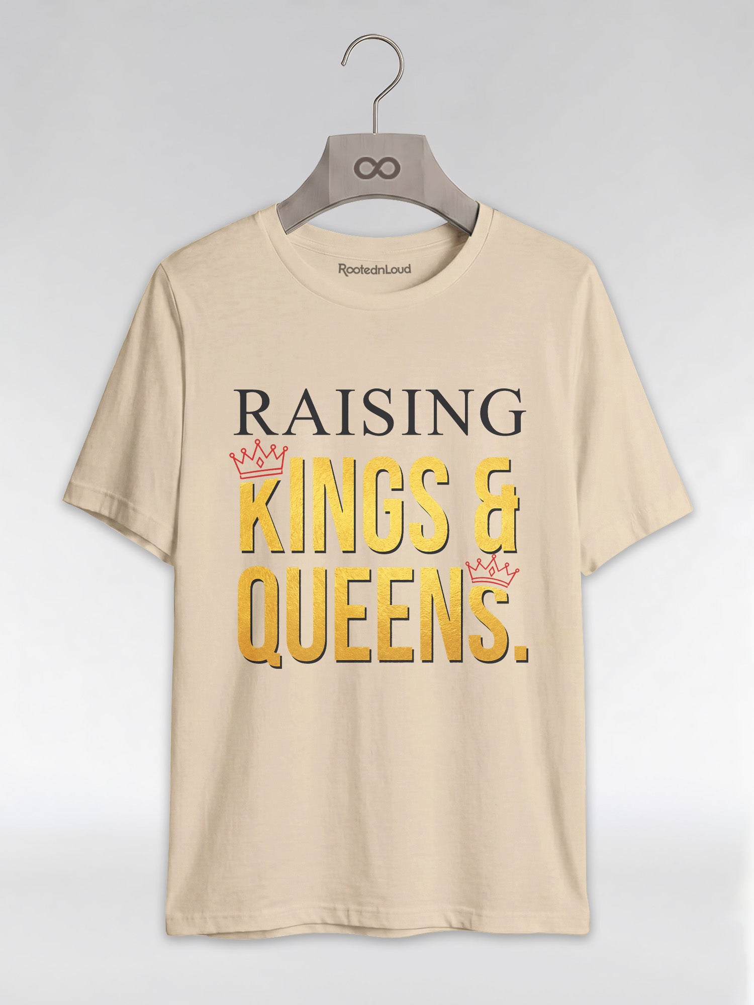 Raising Kings And Queens: Proud Black Parents Graphic T-Shirt - RootednLoud