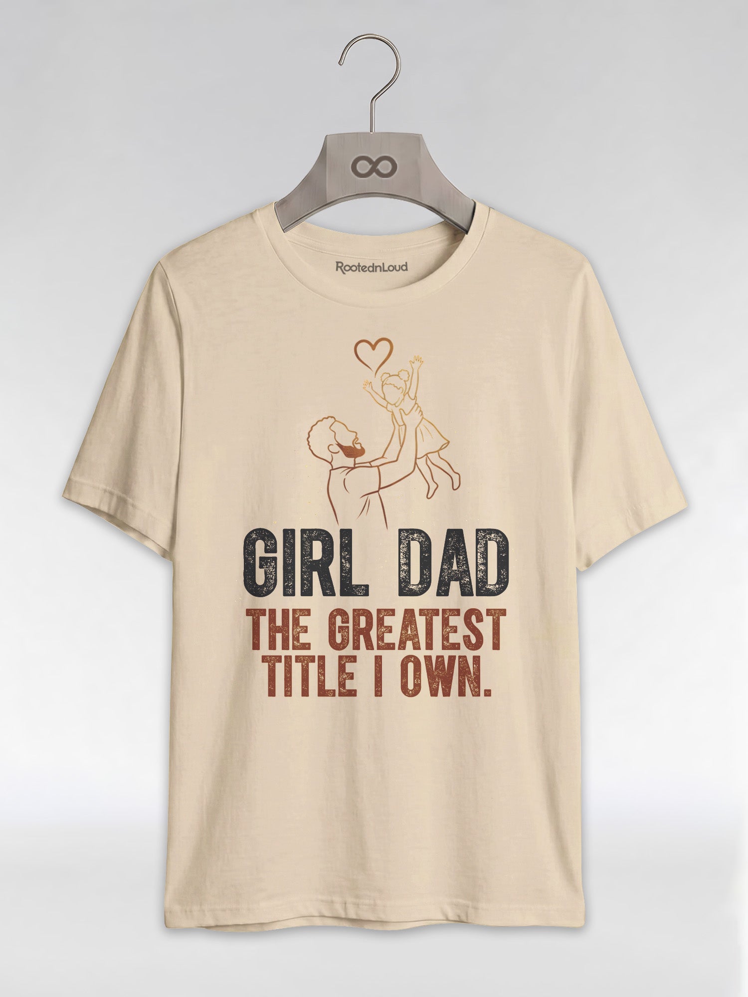 Black Dad & Daughter Bond: The Greatest Title Graphic T-Shirt - RootednLoud
