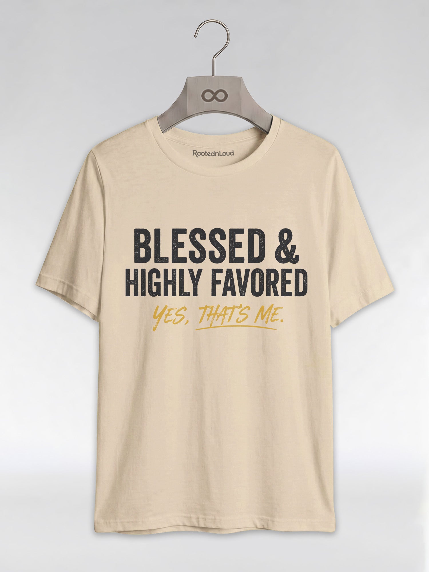 Blessed & Highly Favored: Christian Black Excellence Graphic T-Shirt - RootednLoud