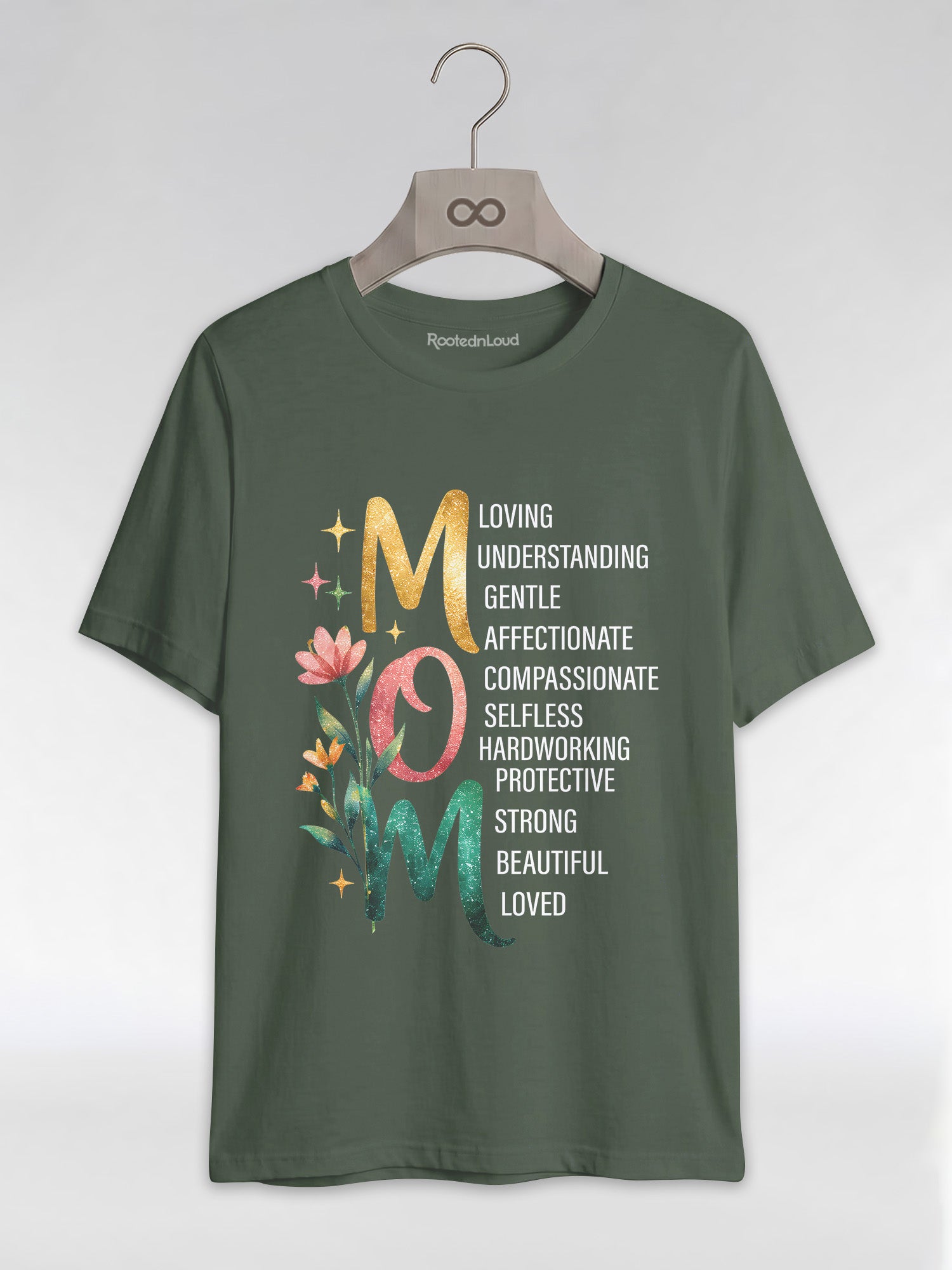 Black Mom Excellence: The Heart of the Family Graphic T-Shirt - RootednLoud