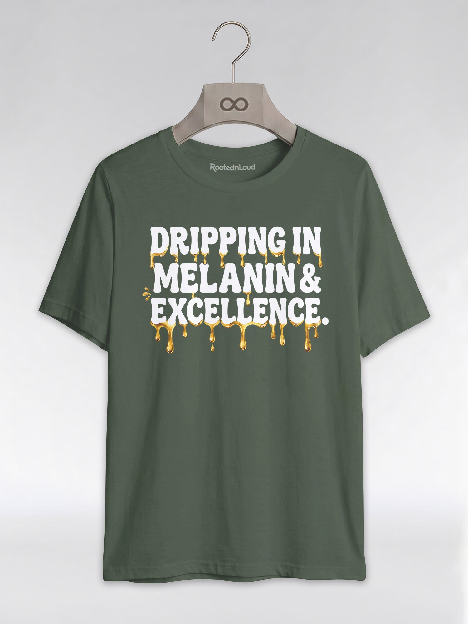 Dripping In Melanin And Excellence Graphic T-Shirt - RootednLoud