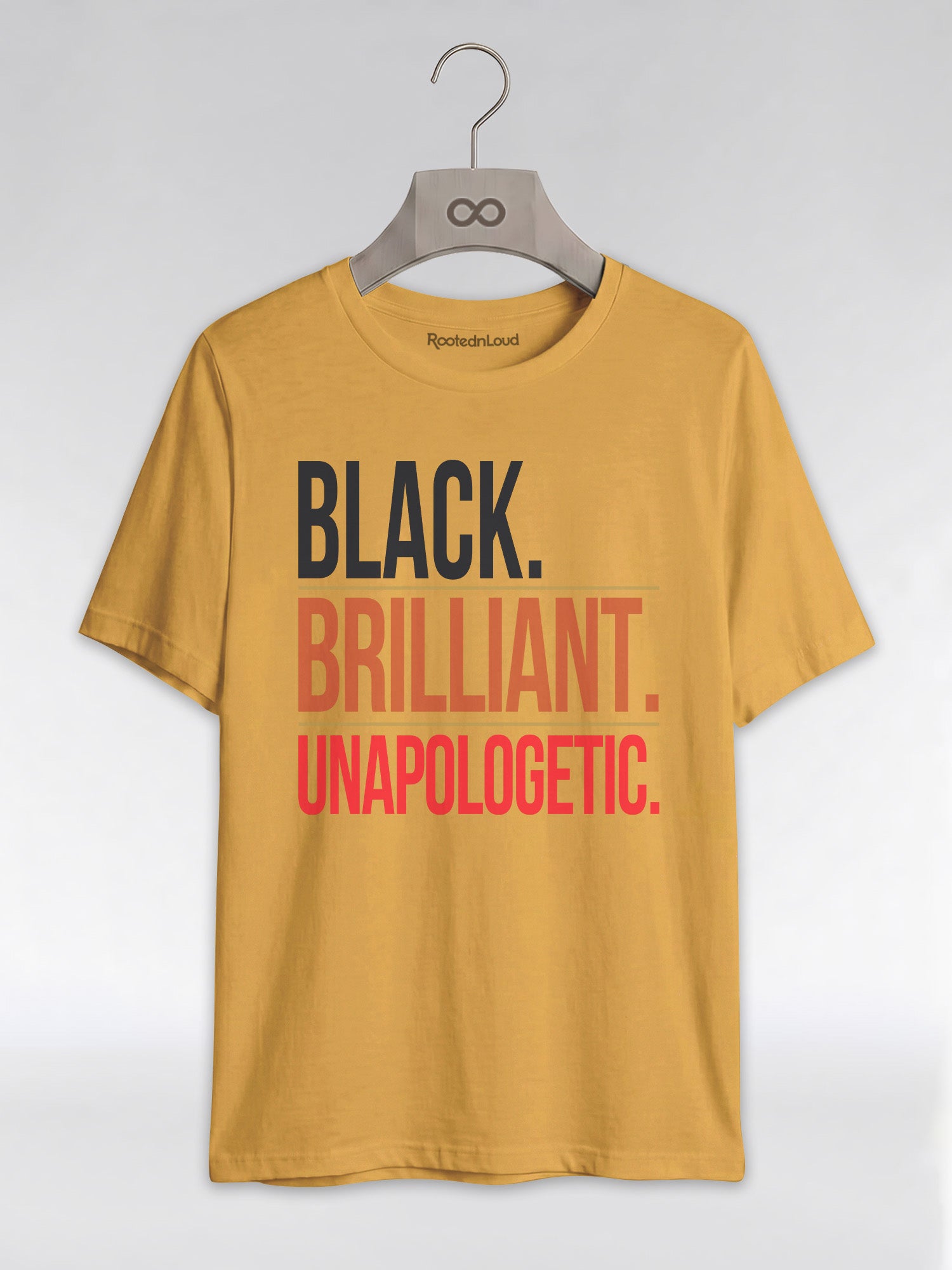 Black Brilliant Unapologetic: Proud Melanin Graphic T-Shirt - RootednLoud