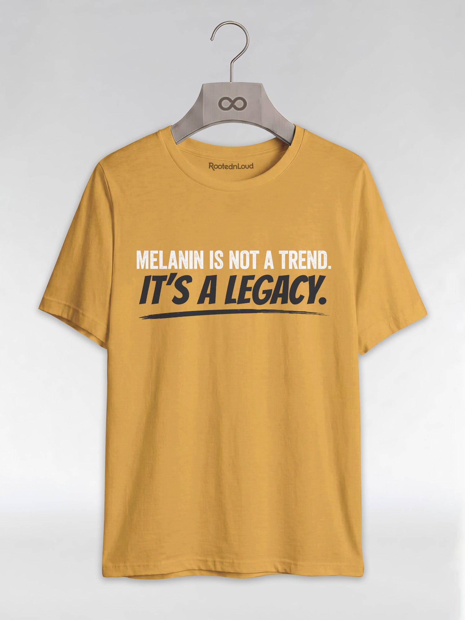 Melanin Is Not A Trend It's A Legacy: Black Pride Empowerment Graphic T-Shirt - RootednLoud