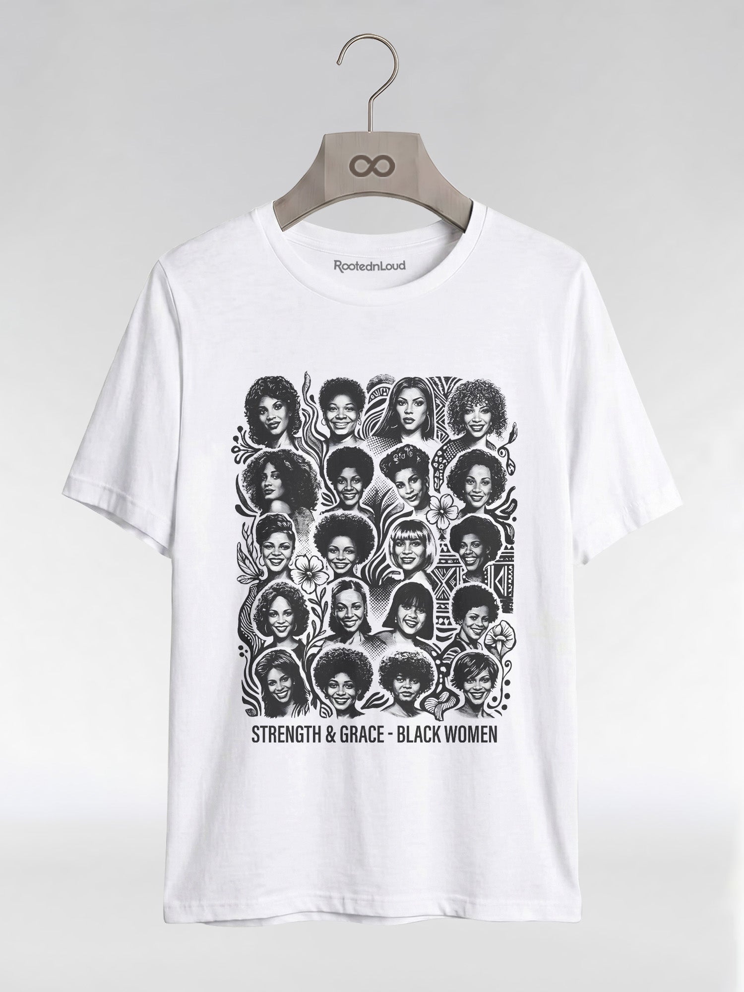 Strength & Grace: Icons of Black Women Empowerment Graphic T-Shirt - RootednLoud