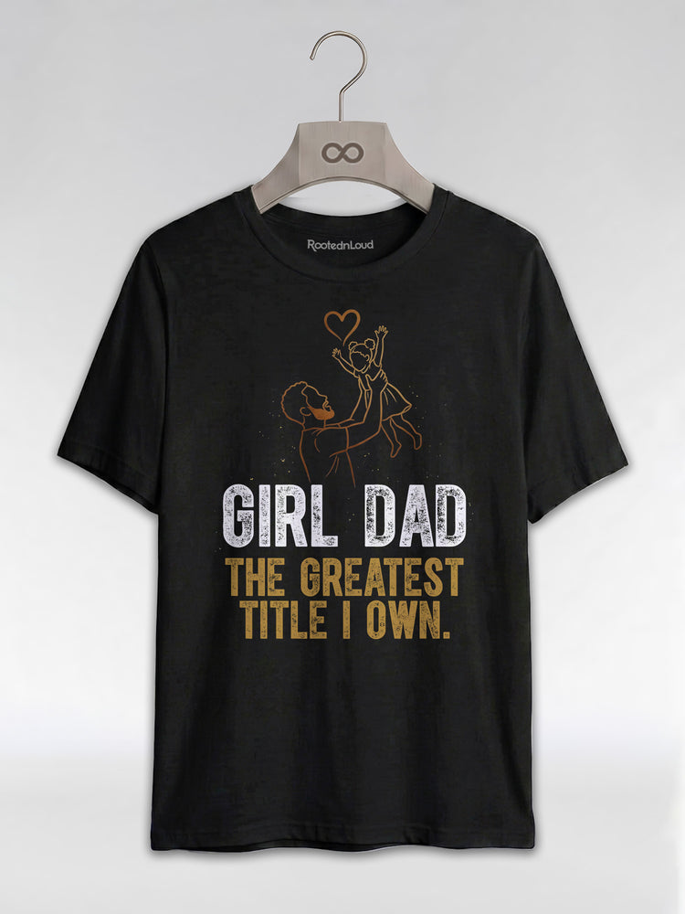 Black Dad & Daughter Bond: The Greatest Title Graphic T-Shirt - RootednLoud