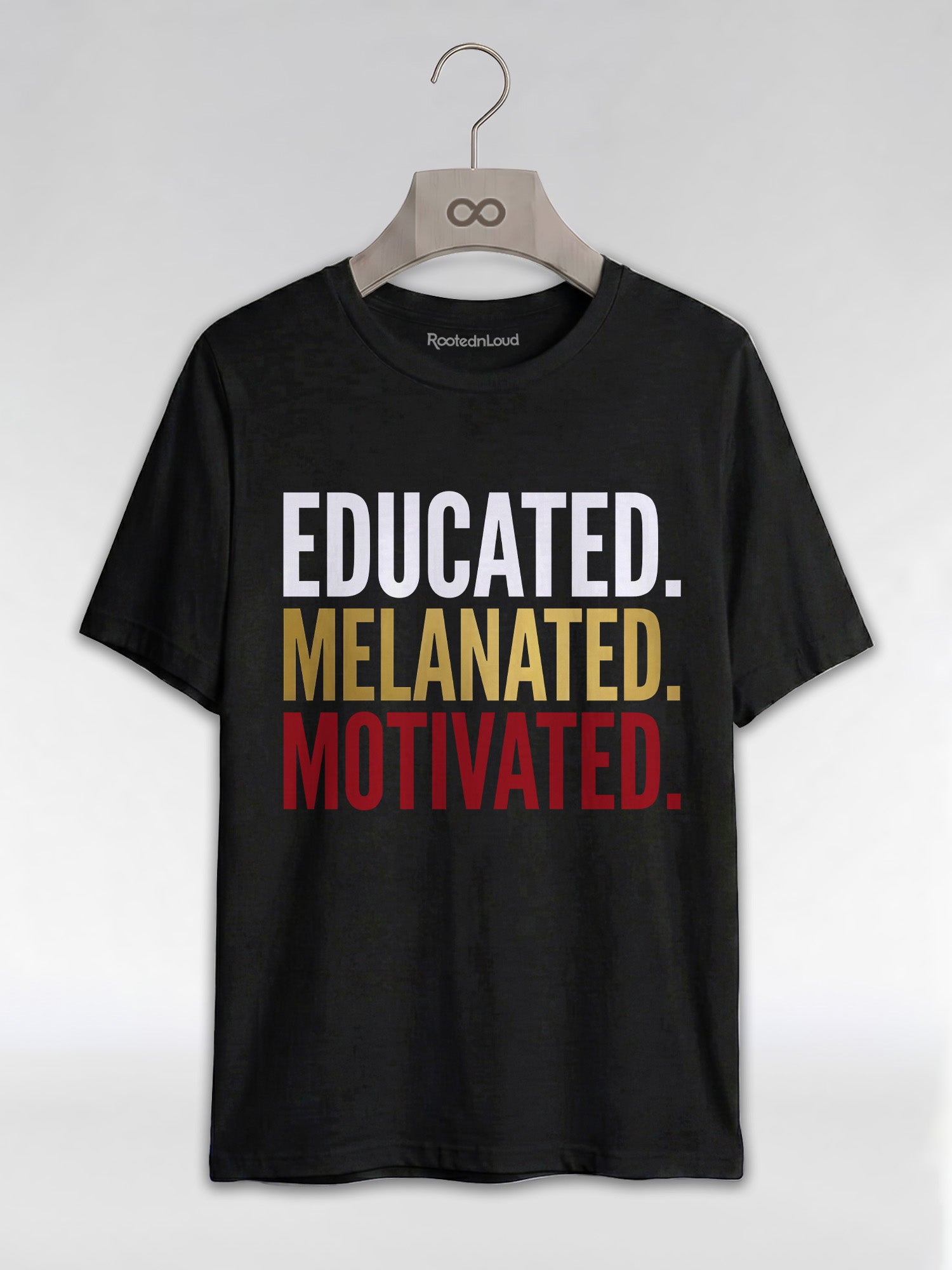 Educated Melanated Motivated: Black Excellence Graphic T-Shirt - RootednLoud