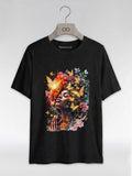 Praying Black Queen: Ethereal Floral Butterfly Graphic T-Shirt - RootednLoud