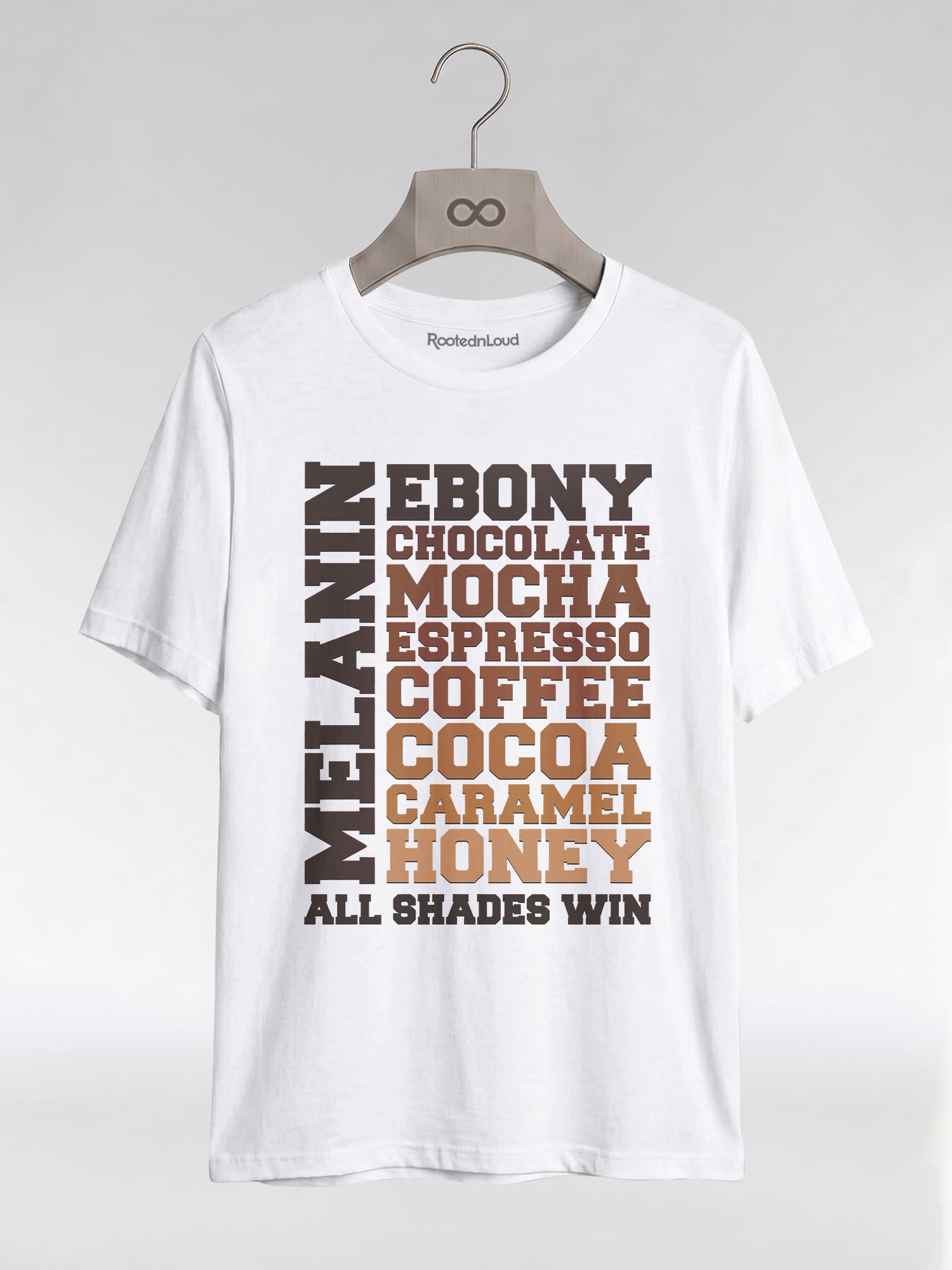 Melanin All Shades Win - Black Queen Graphic T-Shirt - RootednLoud